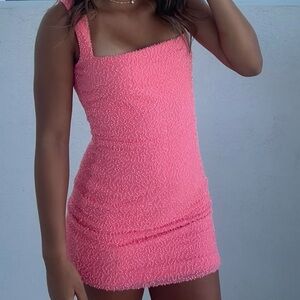 Pink sparkling hoco/formal dress
